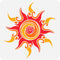 FINGERINSPIRE Fancy Sun Painting Stencil 11.8x11.8 inch PET Hollow Out Sun Painting Stencil Big Spiral Sun DIY Craft Stencil Template for Painting...
