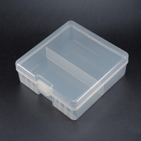 uxcell Hard Plastic Large Battery Storage Box Holder Organizer Protective Container for AAA/AA/C/D/9V Batteries...