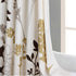 Cream Fabric Shower Curtain,Silhouette Flower Polyester Fabric,Waterproof Floral Leaves Shower Curtain,Plants Printed Shower Curtains for Bathroom...