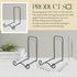 2 Pcs Wrought Iron Plate Stands for Display Small Easel Stand Black Decorative Bowl Holder for Tabletop Bowl Pictures Frame Artwork Book Plaque De...