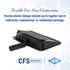 Carlisle FoodService Products 8 Inch Heavy-Duty Dust Pan, Durable Plastic, Black – For Commercial and Home Use...