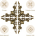 WINOMO 24Pcs Metal Book Corner Protector Scrapbook Album Corner Decor Cover Decoration (Bronze)...