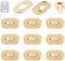 Framendino, 12 Pack Turn Lock Clasp Meal Bag Purse Closure Twist Lock Fasteners Hardware Leathercraft Accessory (Gold)...