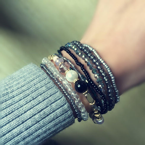 MengPa Beaded Bracelets for Women Trendy Stacks Boho Bead Bracelet Pack Friendship Jewelry...