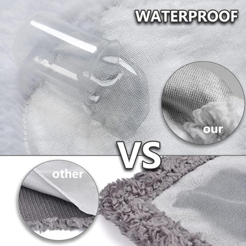 Waterproof Pet Blanket Dog Blankets, Pattern Printing Super Soft Warm Fluffy Facecloth Sofa Car Bed Protector, Urine Proof Washable Pet Blanket fo...