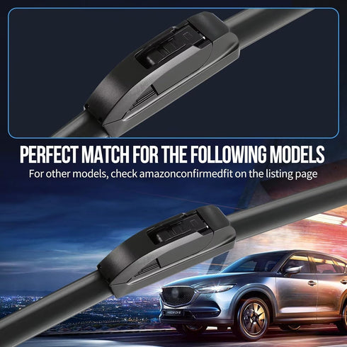 21" + 20" Replacement For Honda CRV 2006 2005 2004 2003 2002 /BMW Z4 08-03 /Nissan Altima 01-99 /Volvo S40 V40 04-00 Front Windshield Wiper Blade ...