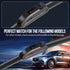 24" + 24" Replacement For Dodge Ram 1500 2500 3500 4000 4500 5500 2009-2002 and new Ram 1,2,3500 2022-2020 +More Front Windshield Wiper Blade Orig...