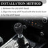 5 Speed Manual Gear Shift Knob - Car Gearbox Stick Shifter Lever Knob - for Chevrolet Cruze 2008-2012 Plastic Faux Leather Black Silver Tone - 1 P...