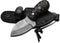 HotSteel Handmade Neck knife-Damascus Steel Full Tang knife 5'' Mini fixed blade knife-Bushcraft knife-Camping knife-Hunting knife with leather sh...