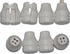 8 Pack Safety White Blind Knobs. This Tassel Separates The Pull Cords When Excessive Pressure is Detected to Avoid Potential Child Or Pet Strangul...
