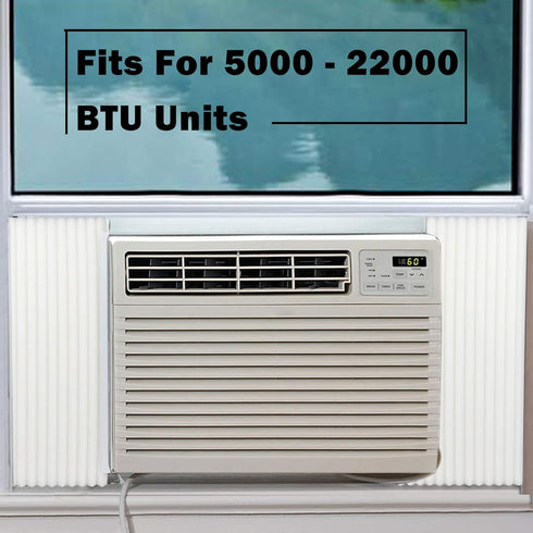 LBG Products Window Air Conditioner Foam Insulation Panels, AC Side Insulating Panel Kit, 2 Pack,White Beige, 17in High x 9in Wide x 7/8in Thick...