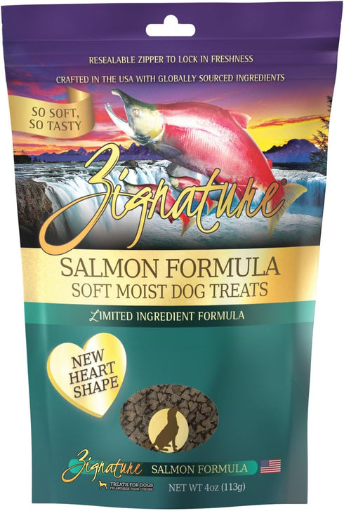 Zignature Salmon Soft Moist Treats for Dogs...