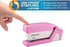 Bostitch Office InCourage Spring-Powered Compact Stapler, BCA Pink (1588), plastic-half strip...
