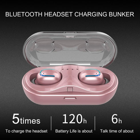 Mini Wireless Earbuds, Bluetooth Earphones in Ear with Wireless Charging Case, IPX7 Waterproof Wireless Mini TWS Mic Hi-Fi Stereo Sport Headphones...
