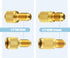 15 Pcs R134a Refrigerant Tank Adapters 1/4" to 1/2" R134a 1/2" to 1/4" Brass Adapter Connector R134a Adapter with Valve Core Washer Gasket Valve C...