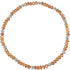Stretch Bead Ankle Bracelet Anklet - Orange Iridescent (A151)...