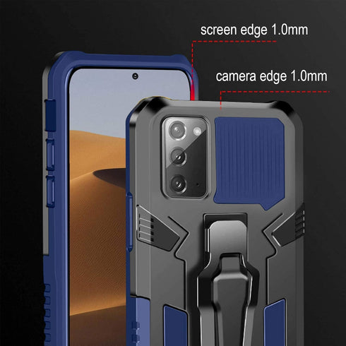 Compatible with Samsung Galaxy Note 20 5G Case,with Tempered Glass Screen Protector and Belt Clip Full Body Heavy Duty Shockproof Rugged Protectiv...