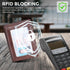 RFID Blocking Front Pocket Minimalist Slim Leather Bifold Wallet Credit Card Case Holder ID Window...
