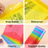 EOOUT 14 Pack Plastic Envelopes Poly Envelopes, Clear Document Folders Plastic File Folders with Snap Closure, 7 Colors, Letter A4 Size File Envel...