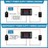 10 Pcs 0.28 Digital Voltmeter Ammeter 100V 10A Volt Amp Meter Current Voltage Tester with Connect Wires Red Blue Dual LED Multimeter Display Panel...