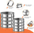 8PCS English Muffin Rings - 4 Inch+3.35 Inch Set Stainless Steel Crumpet Tart Rings - Double Rolled Round Metal Pastry Ring Molds for Baking Cooki...
