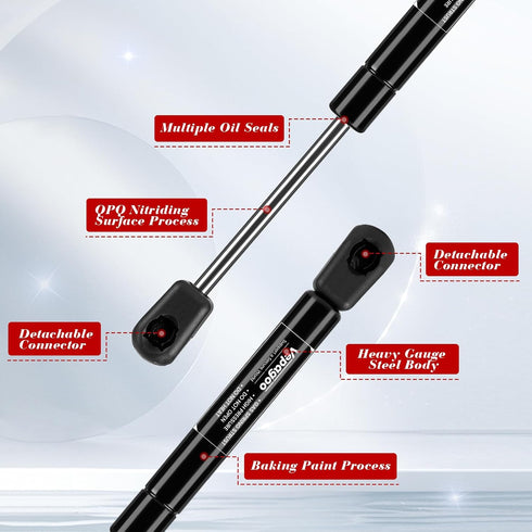 Vepagoo ML9945 10 inch 45 Lb/200N Gas Shocks Struts Lift for Truck Pickup Tool Box Storage Lid Door, Set of 2...