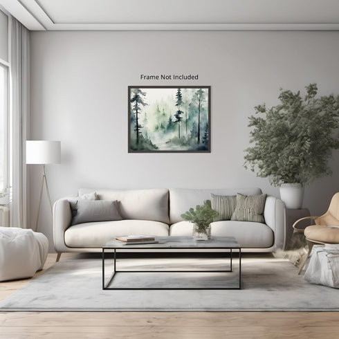 Posterizer 1 pcs- mountains and trees beautiful landscape nature 9-Landscape & Nature Art-Floral Botanical Art- Decor for Home & Office- unframed ...