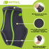 Ankle Brace for Men & Women- Compression Support for Sprained Ankles & Plantar Fasciitis, Elastic Neoprene Slim Sleeve for Jogging & Running, Ankl...