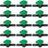 1/2 Inch Drip Irrigation Barbed Valve, 15 Pcs Barbed Switch Valves Drip Line Parts for 1/2" Drip Tubing (.570-.620" ID), 1/2 in. in-line Barbed Sh...