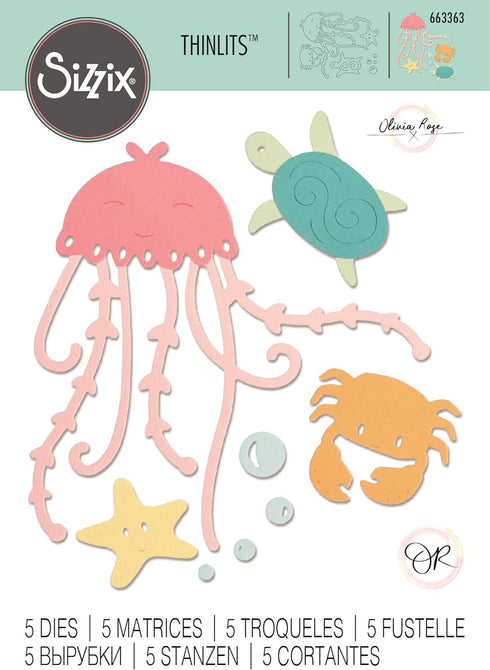 Sizzix Under the Sea Dies, Multicolor...