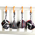 KAKIBLIN Baby Hanging Rattle Toys, 4 Pack Car Seat Stroller Toys Soft Squeaky Toys for Baby 0-6 Months Newborn Infant Car Bed Travel Activity, Whi...