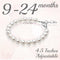 Delicate Sterling Silver Bracelets for Girls with High End White European Simulated Pearls, Elegant Girls Jewelry, Pearl Bracelet for Birthday Gif...