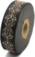 10.9 Yards 0.98 inch Celtic Knot Brown Jacquard Ribbon Trim Embroidered Sewing Band Woven Border 25976...