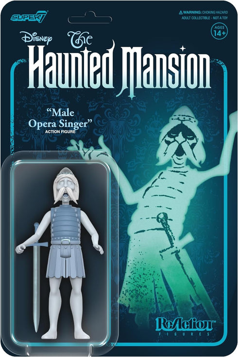 Super7 Disney Haunted Mansion Male Opera Singer - 3.75" Disney Action Figure with Accessory Classic Disney Collectibles and Retro Toys...