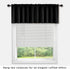 KOUFALL Black Valances for Windows,Blackout Valance Curtains for Kitchen Bathroom,18 Inch Length...