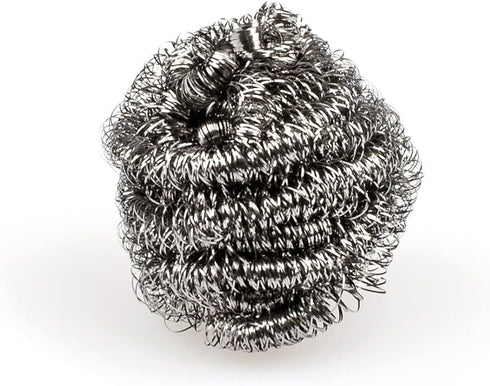 Stainless Steel Sponge Set, Metal Sponge, Metal Scrubber, Stainless Steel scouring pad (Pack of 12) Weight 10g...