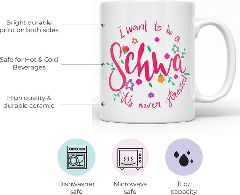 YouNique Designs Schwa Coffee Mug, 11 Ounces, SLP Gifts, Speech Pathology Gifts, Speech Language Pathology, Speech Therapist Mug...
