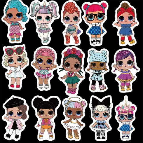 50pcs Surprise! Vinyl Waterproof Stickers for Car, Laptop, Luggage, Skateboard, Motorcycle, Bicycle Decal Graffiti Patches...