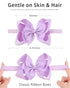 jollybows 20pcs Baby Girls Grosgrain Ribbon Hair Bows Headbands 6" Elastic Hair Band Hair Accessories for Infants Newborn (Multicoloured 6“ Bows E...