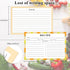 72 Count Recipe Cards, Recipe Cards 4x6 Double Sided, Blank Recipe Cards for Bridal Shower and Wedding, 4x6 Recipe Cards(4 Fruit Design)...