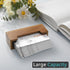 2 Pack Business Card Holder for Desk, Acacia Wood Business Card Organizer Desktop Business Card Display Stand for Office Home Tabletop Exhibition,...