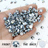 1440PCS SS20 Flatback Crystal Rhinestones Round Gems for Nail Art and Craft Clothes Glue Fix, Crystal Heart (4.6-4.8mm)...