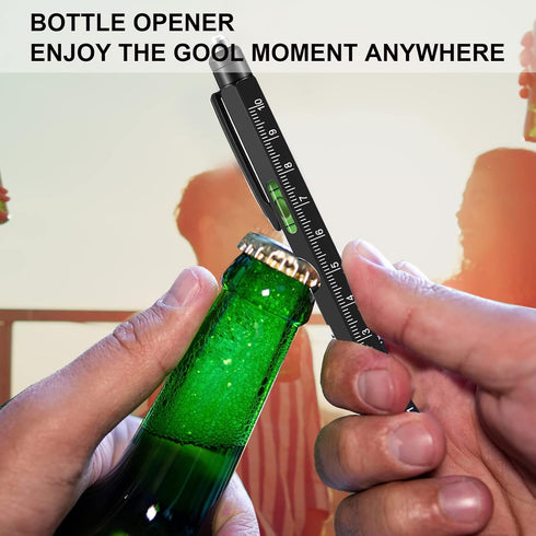 YouOKLight Multi tool pen set, gift tool pen, multitool pen for men, 9 in 1 pen multitool, ruler (Metric, Imperial), screwdriver (flat, cross), bo...