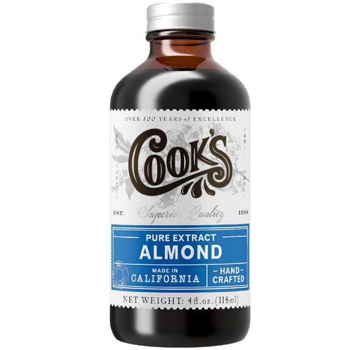 Cook’s, Pure Almond Extract for Baking, Cooking, and Mixology, Allergen Free Almond Flavoring Extract, 4 oz...