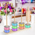 Wood Ribbon Organizer, Ribbon Storage Rack Ribbon Spool Holder Thread Spool Organizer for Sewing Storage Craft Room Yarn Florist Arts Wrapping Cra...