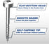 Kreg SPS-F125-100 Zinc Pocket Screws, 1-1/4 Inch #6 Fine Thread, Pan Head (100 Count)...