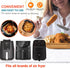 Air Fryer Disposable Paper Liner Square 9 Inch, 125 Pcs Large Paper Liners for 6-10QT Air fryer, Non-stick Parchment Paper for Frying, Baking, Coo...