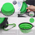 Portable Pet Travel Dog Bowls, 2 Pack Convenient Collapsible Dog Bowls, Small Pet Slow Feeder Design for Dogs Cats Feeding Watering with 2 carabin...