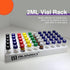 2PCS Autosampler Vial Rack, White, 12mm Multipurpose Vial Tray Holder Plastic for Lab 2ml Vial Storage by ALWSCI...