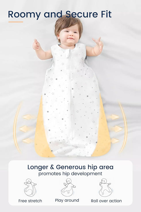 TotAha Toddler Sleep Sack 2T-3T-4T for Girl, 0.5 TOG Summer Light Sleeping Sacks, Soft Wearable Blanket Baby Sleep Bag with 2-way Zipper, GreenLea...